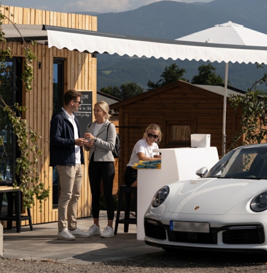 Check-in & Rezeption am Schitterhof Camping WEISS Spielberg – Anreise zur Formel 1 am Red Bull Ring
